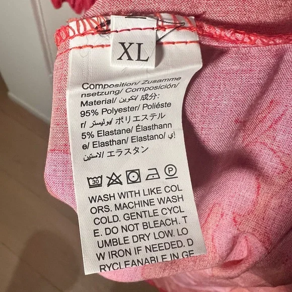 Red and Pink Floral Maxi Dress - Picture 6 of 6